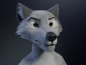 Chris Anthro Lupo Modello 3D