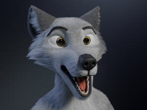 Chris Anthro Wolf 3D Model