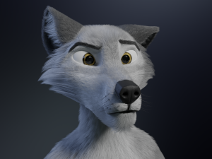 Chris Anthro Wolf 3D Model