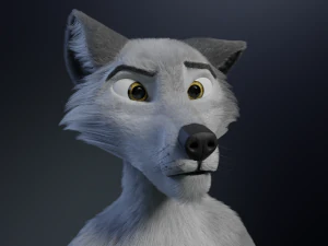 Chris Anthro Lupo Modello 3D