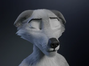 Chris Anthro Lupo Modello 3D