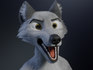 Chris Anthro Wolf 3D Model