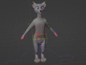 Chris Anthro Lupo Modello 3D