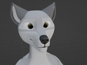 Chris Anthro Lupo Modello 3D