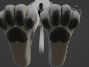 Chris Anthro Wolf 3D Model