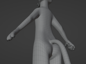 Chris Anthro Wolf 3D Model