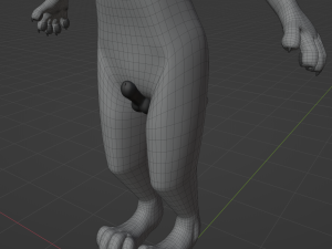 Chris Anthro Wolf 3D Model
