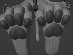 Chris Anthro Wolf 3D Model