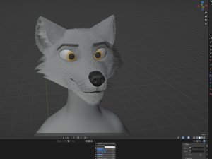 Chris Anthro Wolf 3D Model