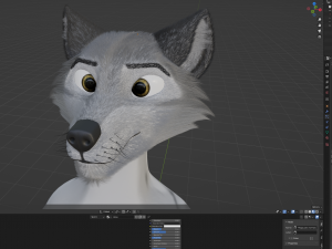 Chris Anthro Wolf 3D Model