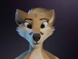Athena Anthro Fox 3D 모델