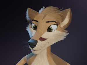 Athena Anthro Fox 3D 모델