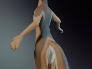 Athena Anthro Fox 3D 모델