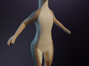 Athena Anthro Fox 3D 모델