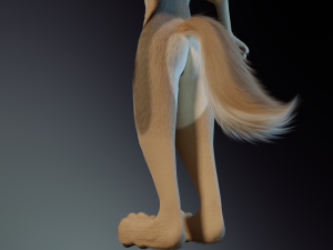 Athena Anthro Fox 3D 모델