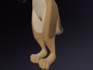 Athena Anthro Fox 3D 모델
