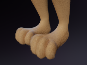 Athena Anthro Fox 3D 모델