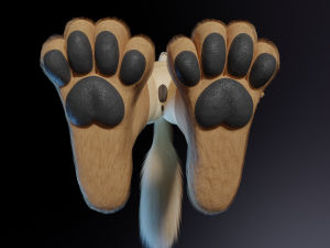 Athena Anthro Fox 3D 모델