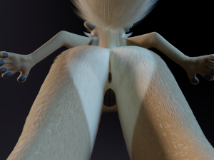 Athena Anthro Fox 3D 모델