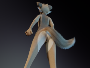 Athena Anthro Fox 3D 모델