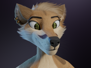 Athena Anthro Fox 3D 모델