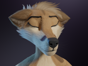 Athena Anthro Fox 3D 모델