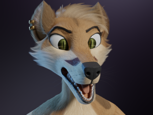 Athena Anthro Fox 3D 모델