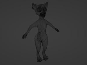 Athena Anthro Fox 3D 모델