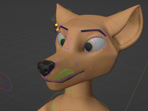 Athena Anthro Fox 3D 모델