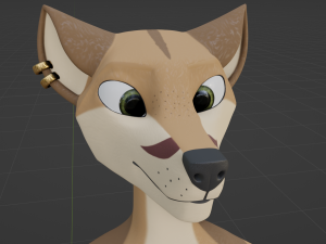 Athena Anthro Fox 3D 모델
