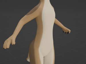 Athena Anthro Fox 3D 모델