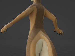 Athena Anthro Fox 3D 모델