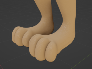 Athena Anthro Fox 3D 모델