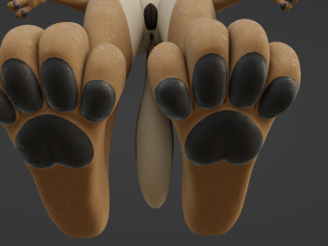 Athena Anthro Fox 3D 모델