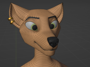 Athena Anthro Fox 3D 모델