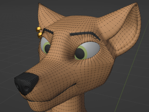 Athena Anthro Fox 3D 모델