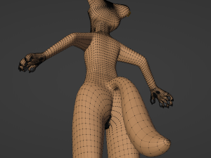 Athena Anthro Fox 3D 모델