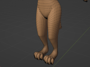 Athena Anthro Fox 3D 모델