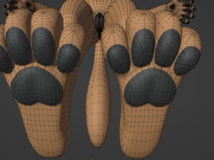 Athena Anthro Fox 3D 모델