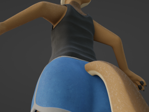 Athena Anthro Fox 3D 모델