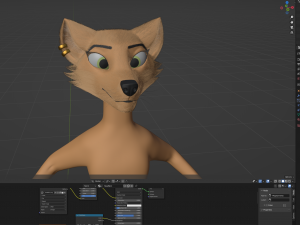 Athena Anthro Fox 3D 모델