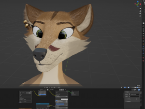 Athena Anthro Fox 3D 모델