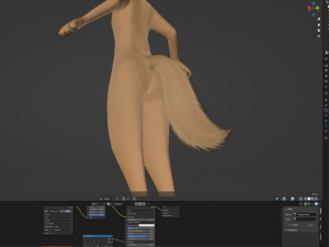Athena Anthro Fox 3D 모델