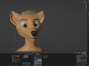 Athena Anthro Fox 3D 모델