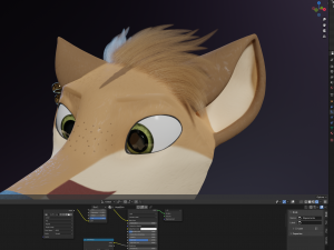 Athena Anthro Fox 3D 모델