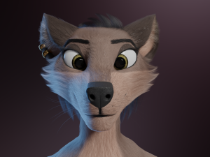 Saphire Anthro Fox 3Dモデル