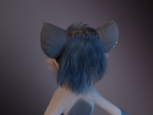 Saphire Anthro Fox 3Dモデル