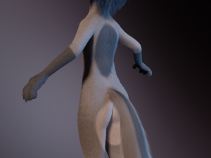 Saphire Anthro Fox 3Dモデル