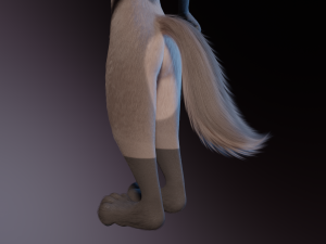 Saphire Anthro Fox 3Dモデル