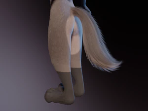 Saphire Anthro Fox Modello 3D